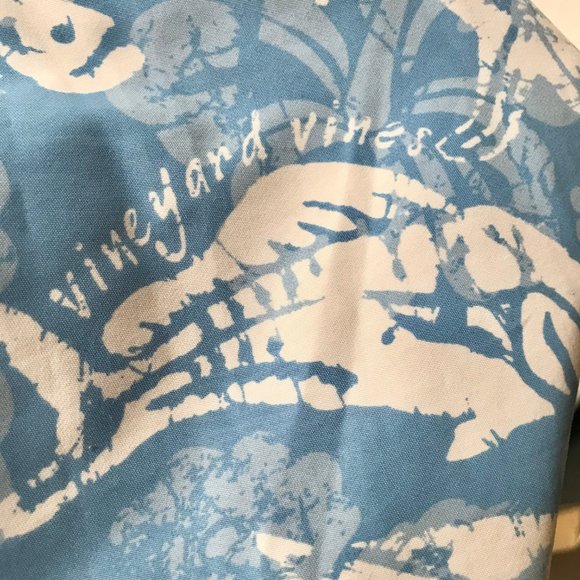 Vineyard Vines Swim Trunks Mens Size XL 18 Blue Bathing Suit Turtle Fish Dolphin - Picture 15 of 16